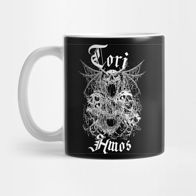 Tori Amos Death Metal Skeleton Skull Illustration by CakeBoss